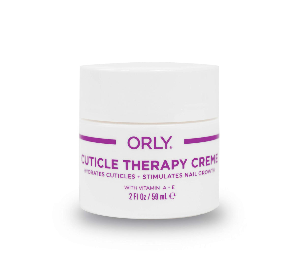 Orly Cuticle Therapy Creme jar front view showing label and compact size, hydrates cuticles