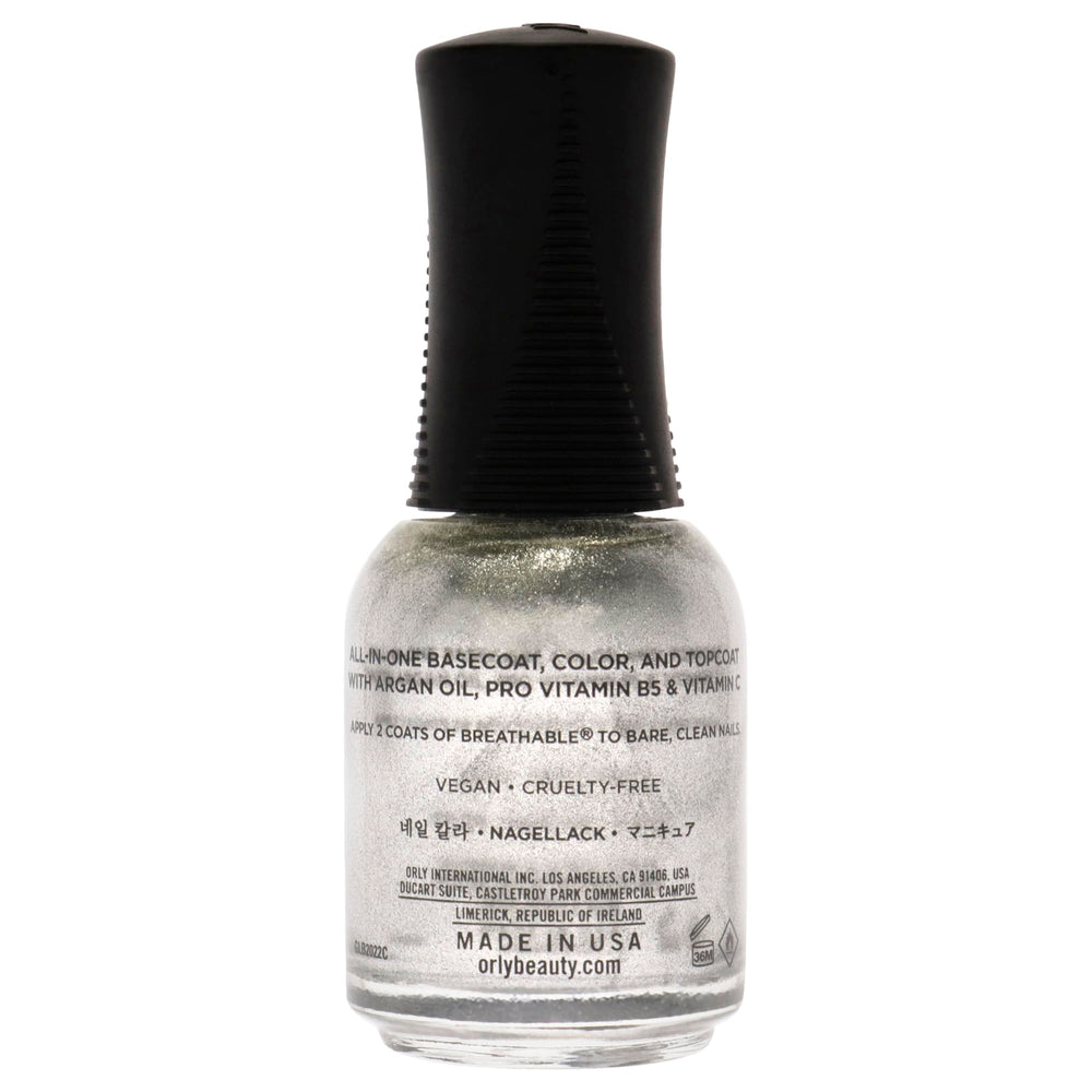 Orly brush closeup displaying wide flat brush for smooth application