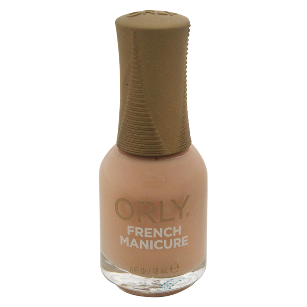 Orly bottle front packaging showing sheer nude polish and glossy finish benefit