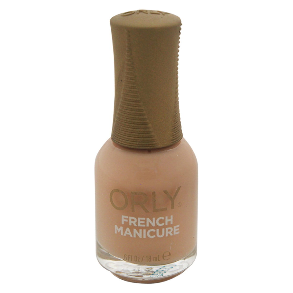 Orly bottle front packaging showing sheer nude polish and glossy finish benefit
