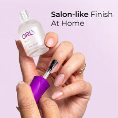 Orly close-up of glossy sealed nail color showing long-lasting shine