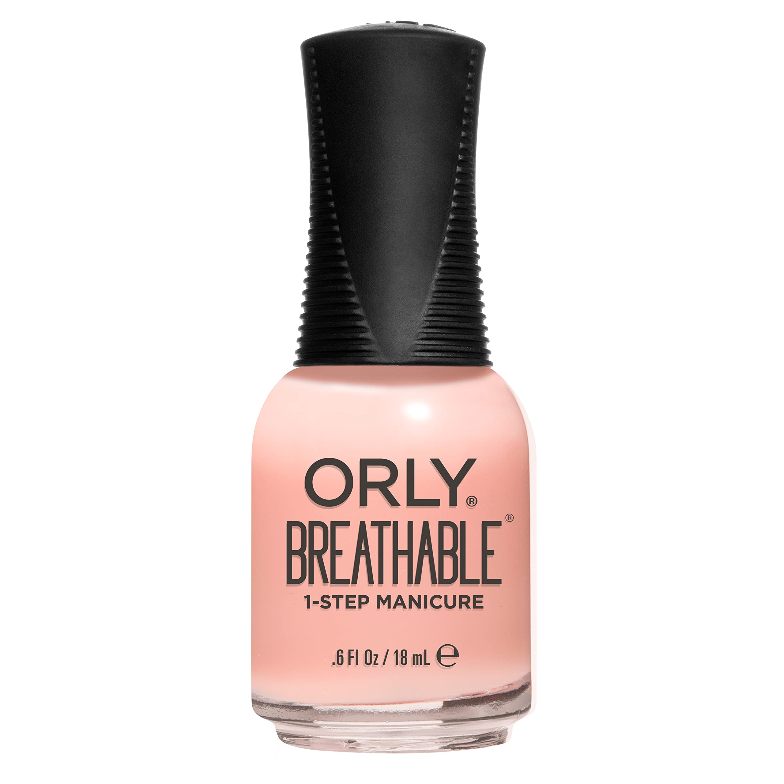 Orly bottle front view showing Kiss Me I'm Kind shade and durable finish