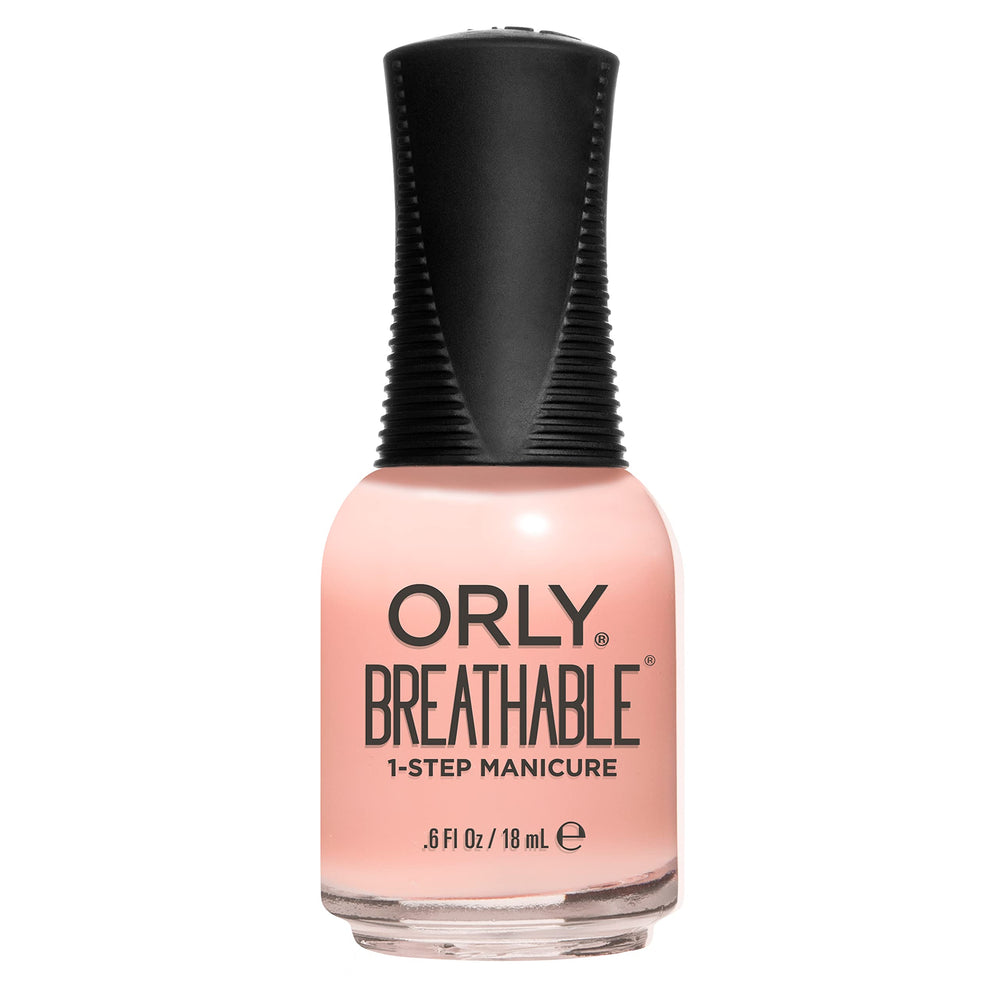 Orly bottle front view showing Kiss Me I'm Kind shade and durable finish