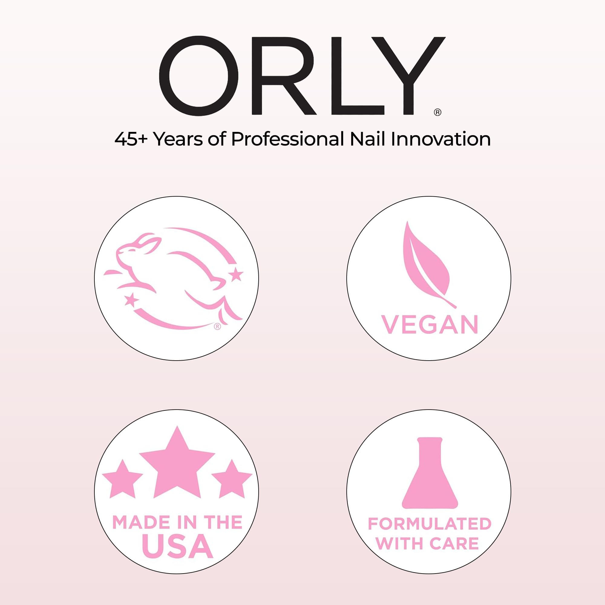 Orly in lifestyle minimal manicure setting showing matte, modern finish benefit