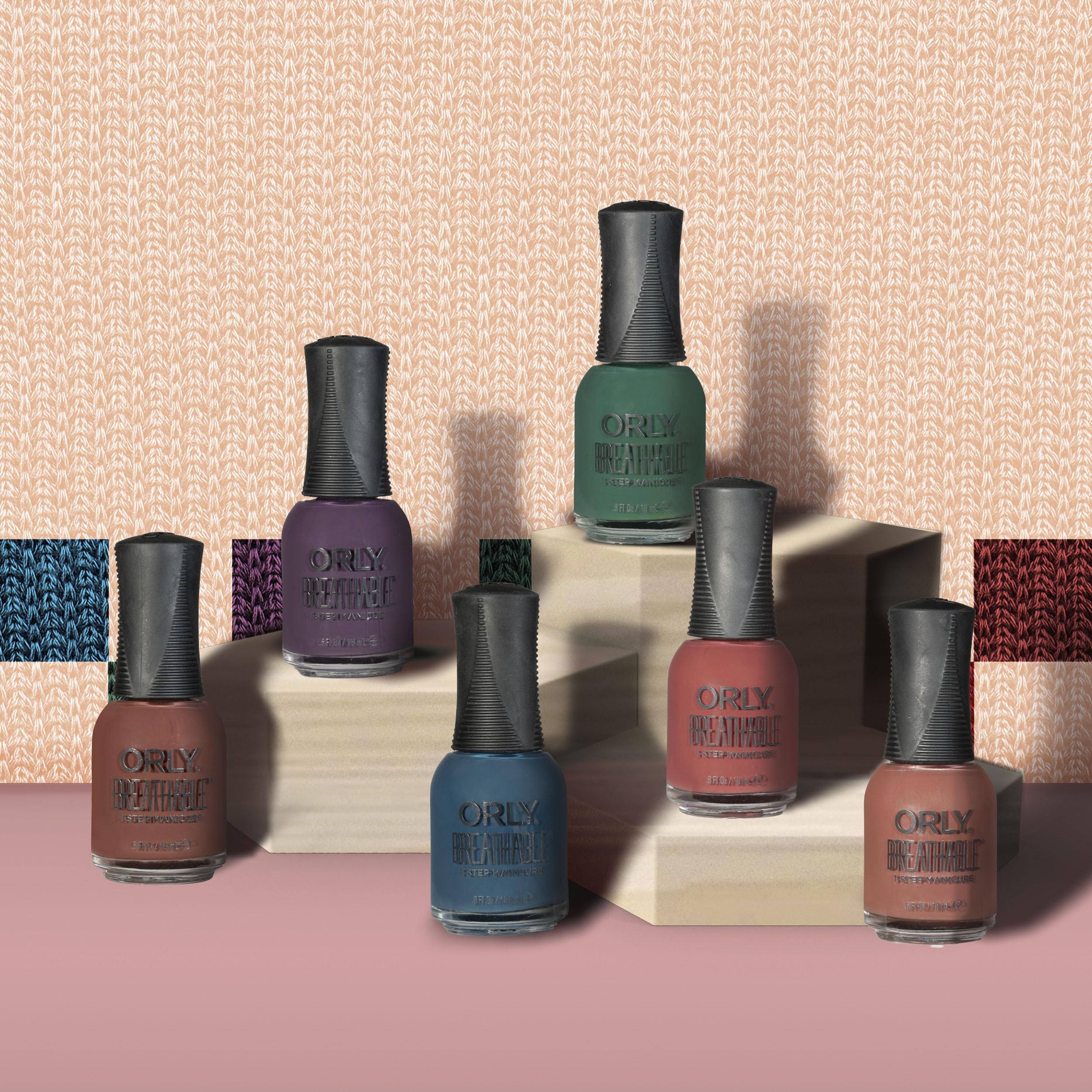 Orly polish applied on nails in cozy sweater setting showing seasonal style benefit