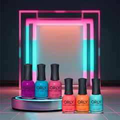 Orly most definitely bottle in hand for scale showing 18ml size and benefit travel-friendly