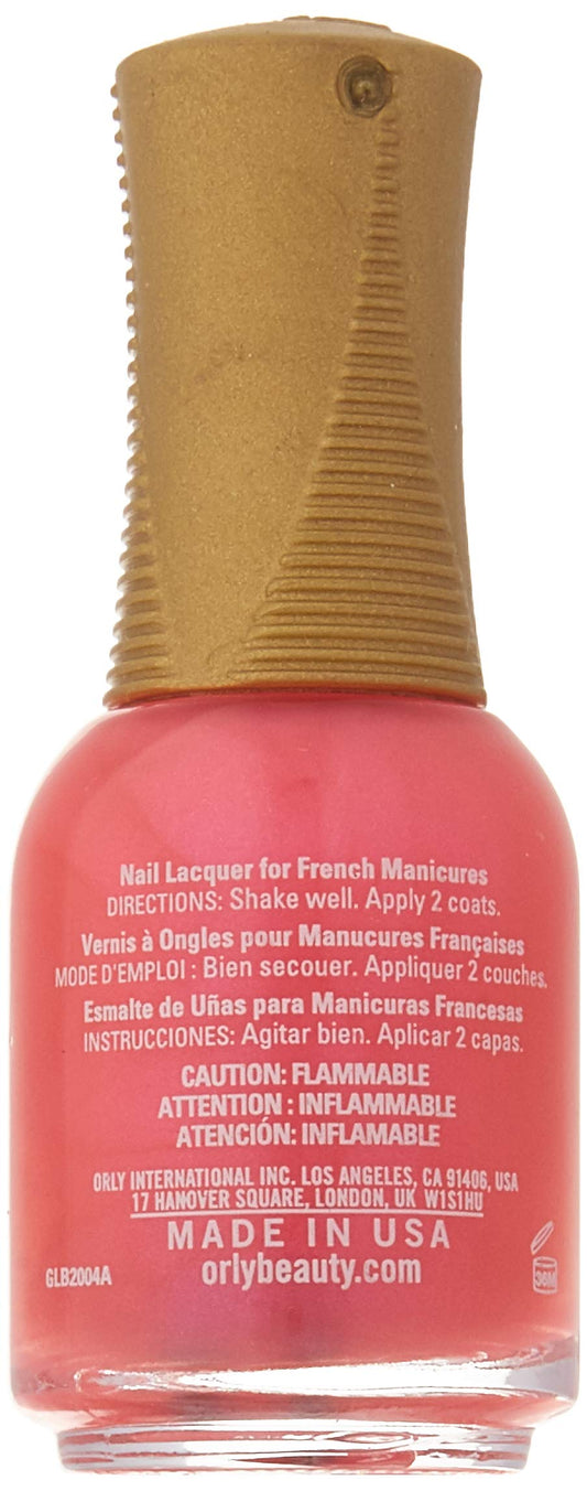 Orly brush stroke closeup showing smooth coverage and pearlescent shine