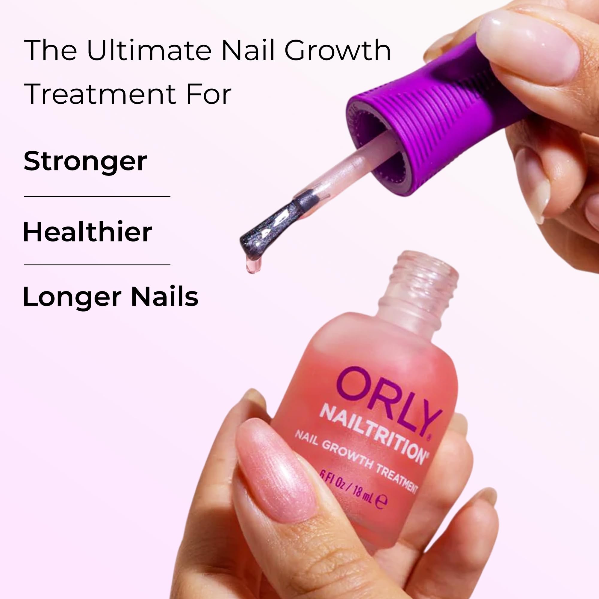 Orly Nailtrition brush and cap detail for precise application and control