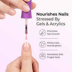 Orly Nailtrition close-up of nail plate texture improving smoothness