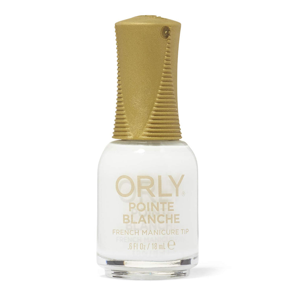 Orly brush stroke close-up of Point Blanche showing smooth even coverage