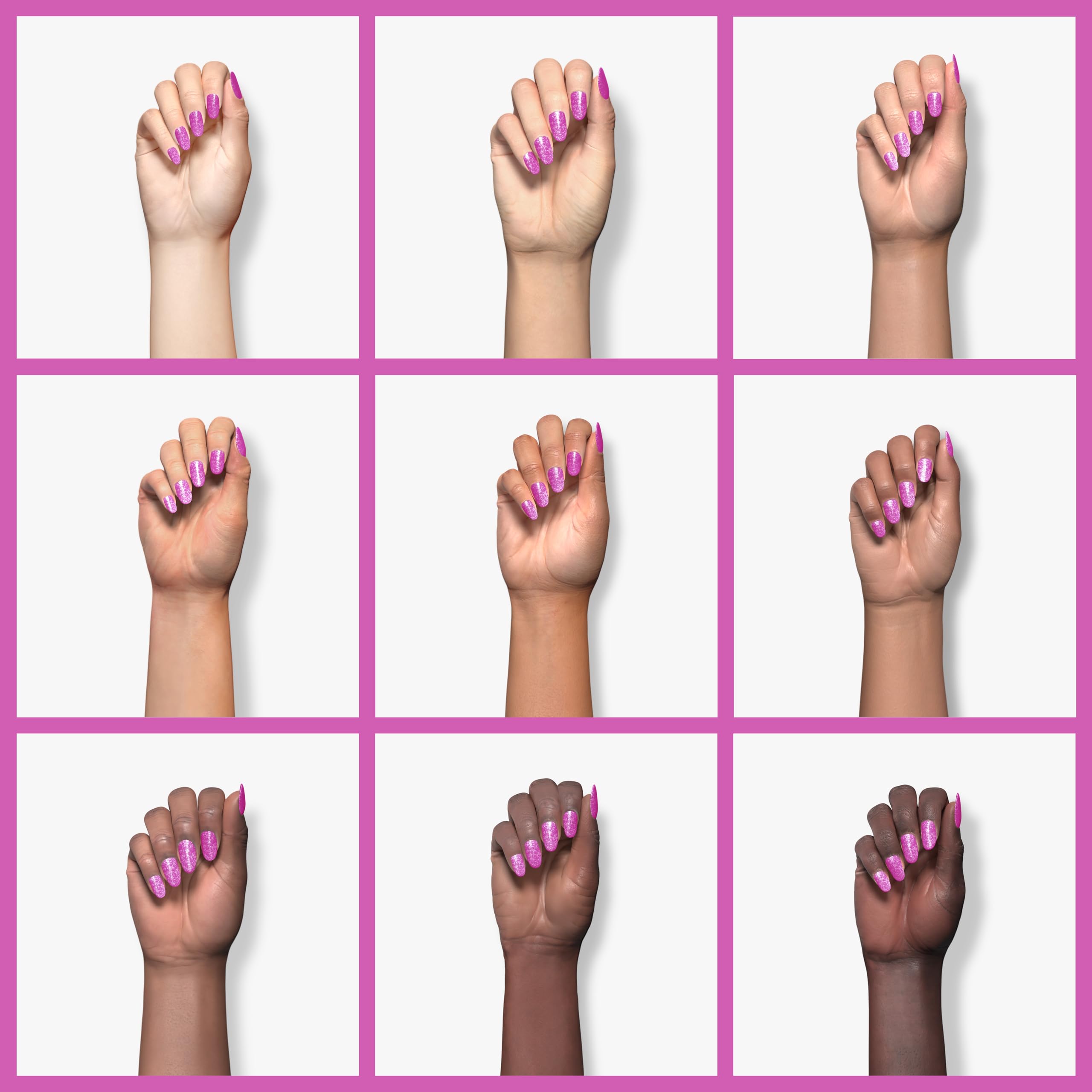 Manicure using Orly She's a Wildflower showing durable color and polished look on hands
