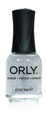 Orly bottle front view showing Shine On Crazy Diamond polish and glossy glitter finish