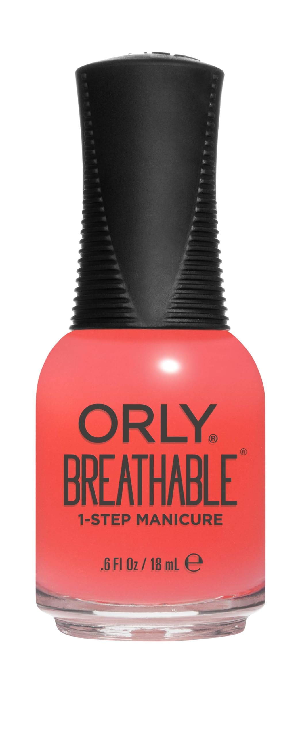 Orly bottle front view showing Sweet Serenity shade and glossy finish, promoting easy application