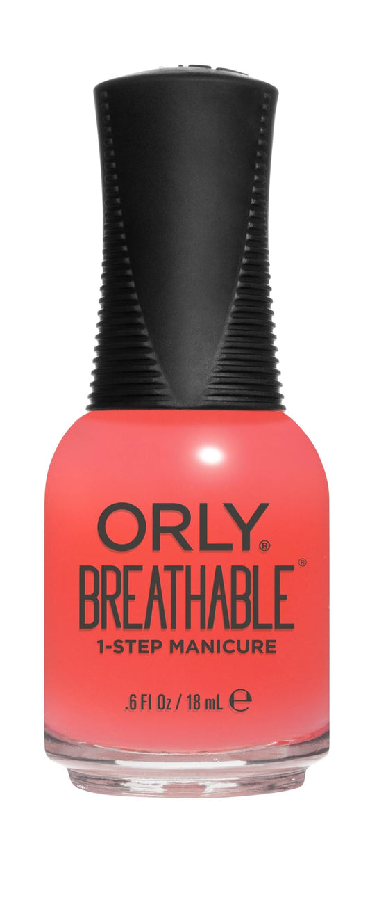 Orly bottle front view showing Sweet Serenity shade and glossy finish, promoting easy application