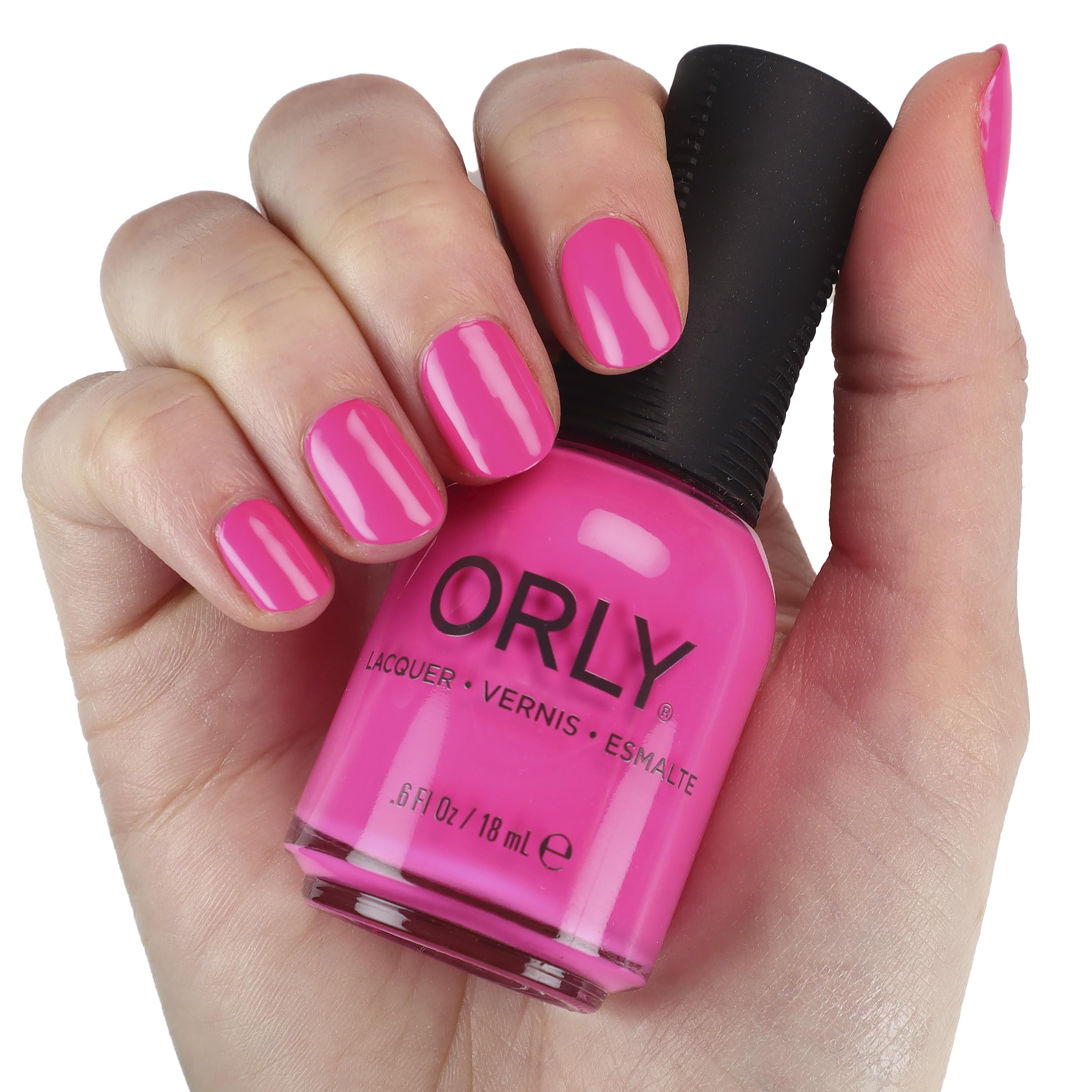 Orly brush close-up with smooth bristles for precise, streak-free application benefit