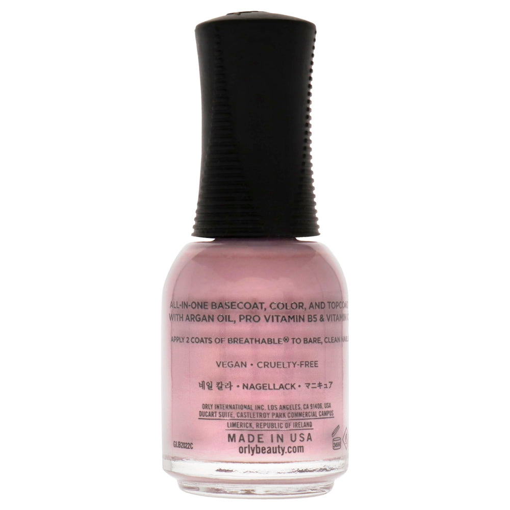 Orly The Snuggle is Real brush applying smooth color for even coverage benefit