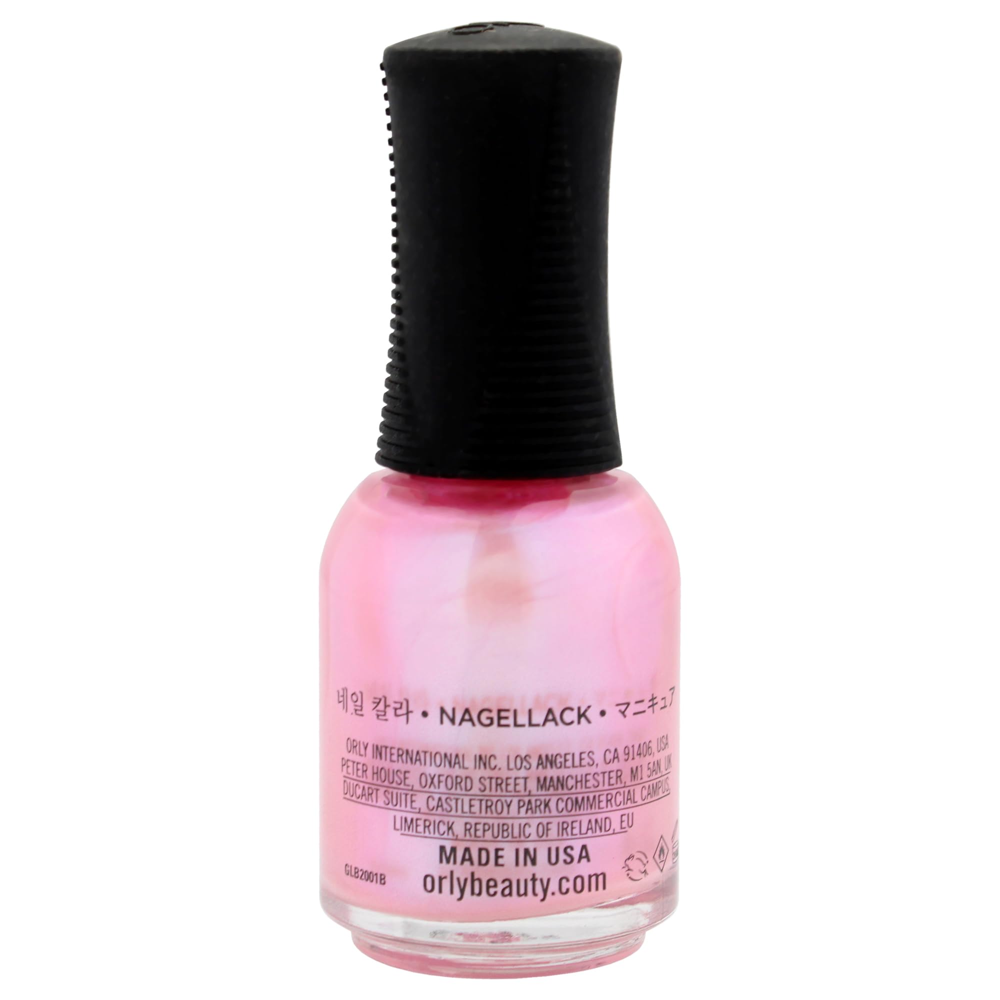 Orly Wistful Water Lily swatch on nails demonstrating luminous pearl finish and smooth coverage