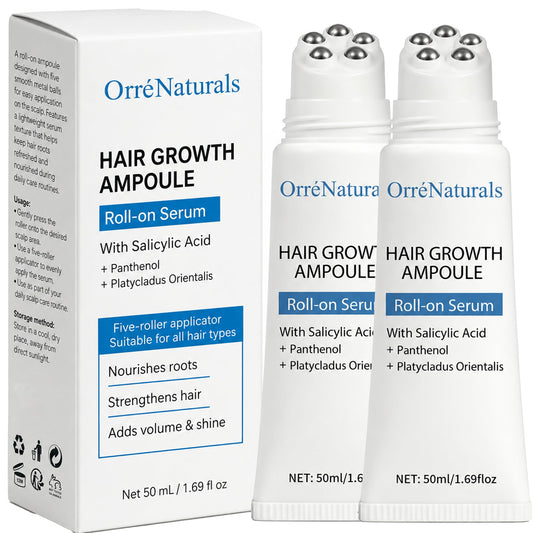 ORRÉNATURALS front packaging showing ampoule benefits and easy use
