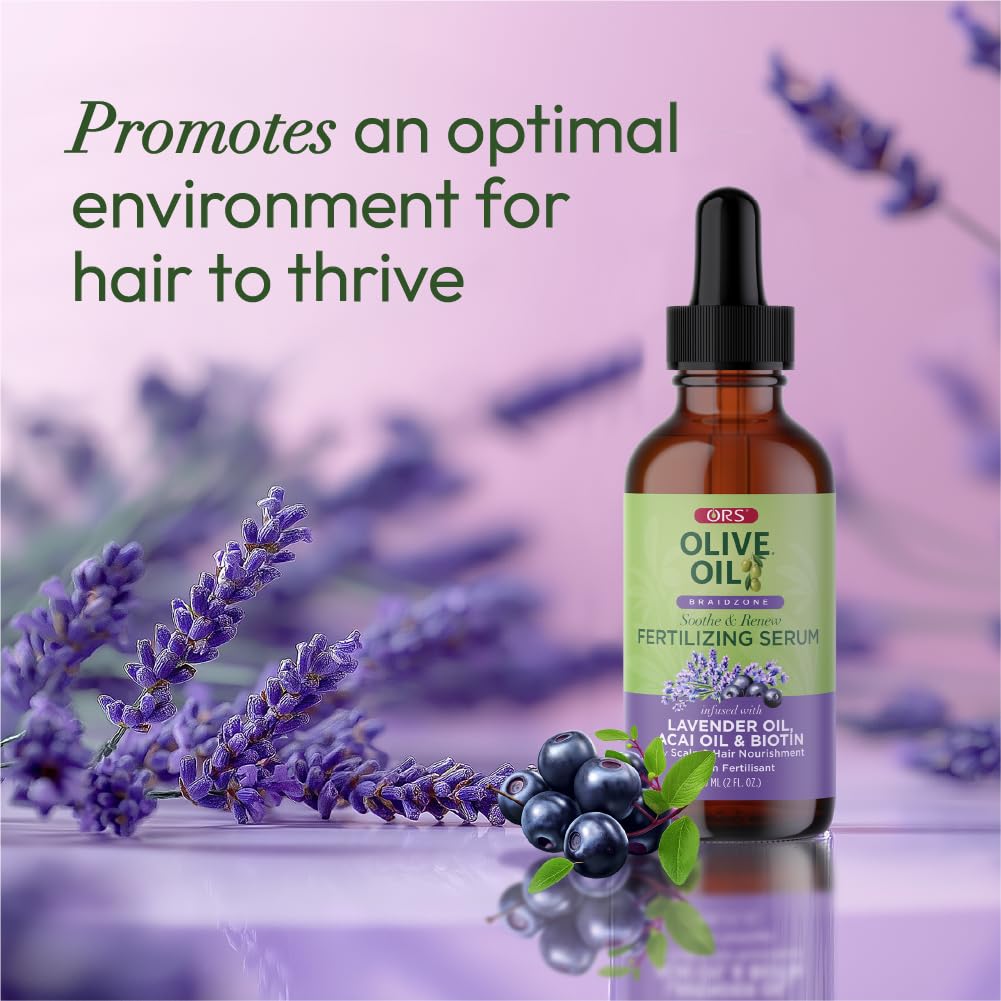 ORS applied to braids in use to soothe scalp and add moisture