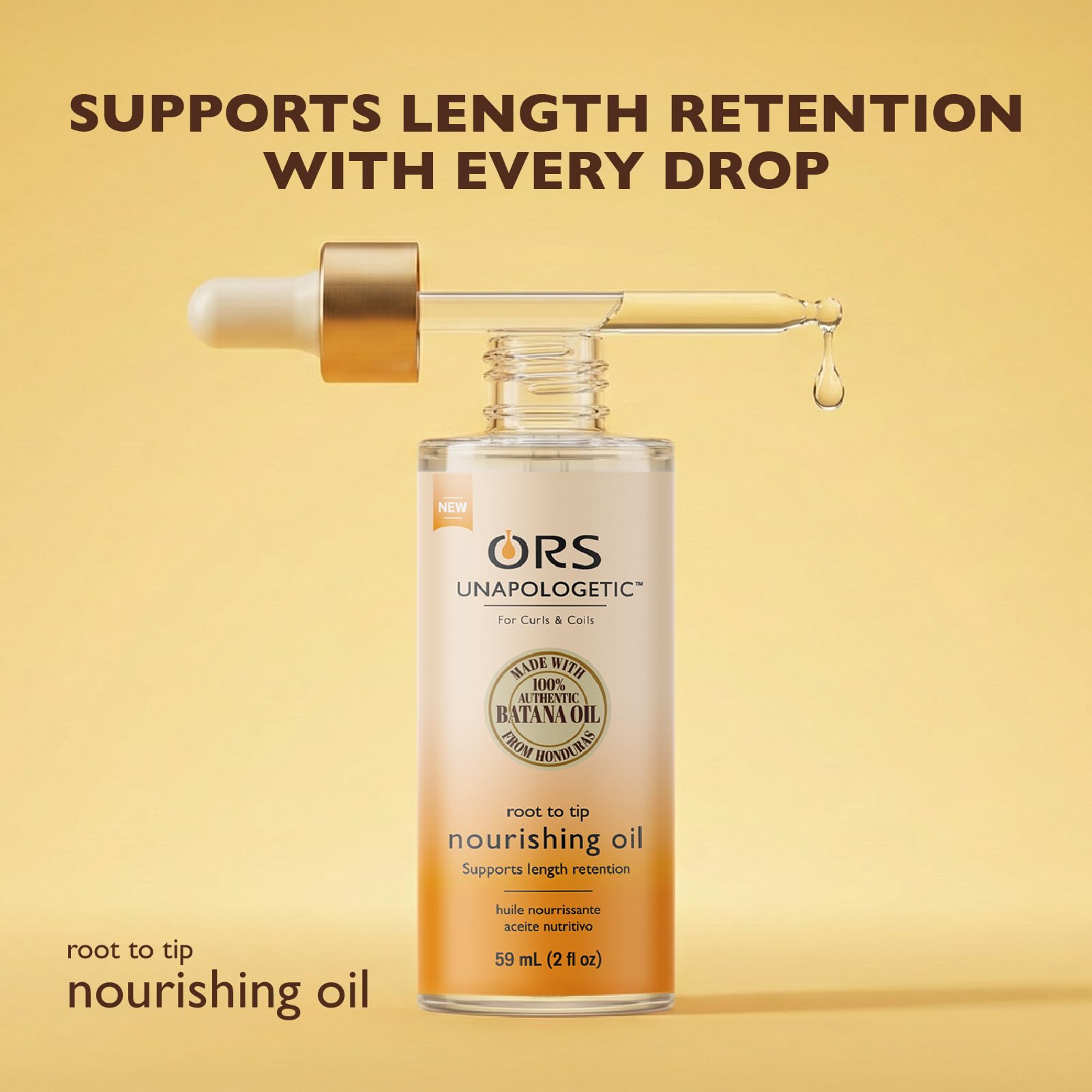 ORS Batana oil pouring close-up highlighting nourishing oil benefits for resilience