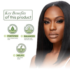 ORS conditioner creamy texture poured to show smooth moisturizing consistency