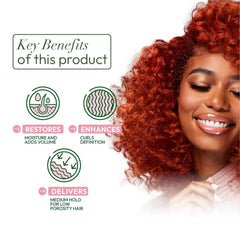ORS Curlshow texture close-up highlighting creamy lightweight consistency