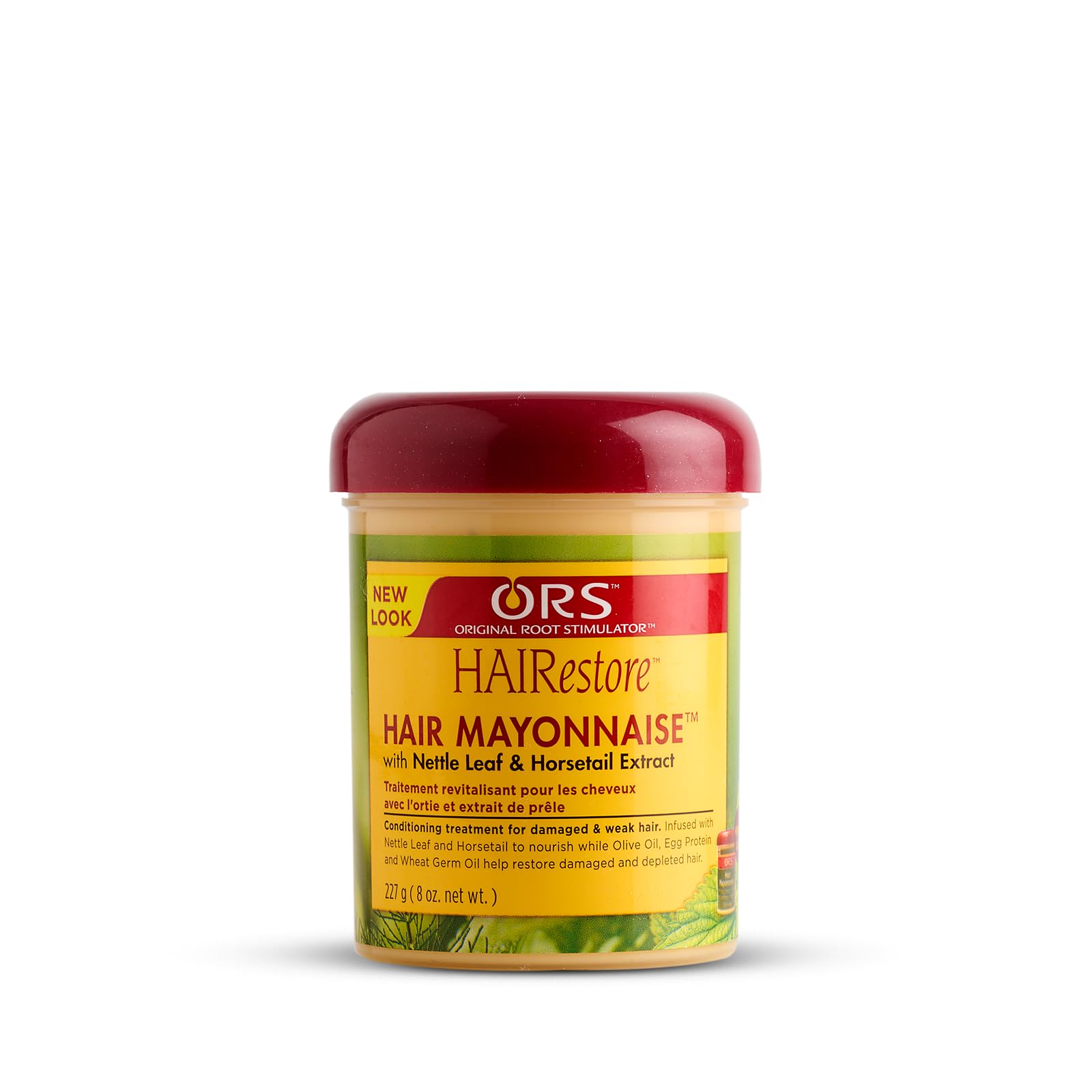 ORS HAIRestore jar front view showing product for deep conditioning