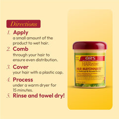 ORS HAIRestore jar on bathroom shelf conveying daily care routine