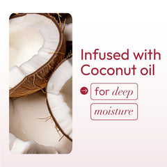 ORS conditioner applied to wet hair in shower demonstrating hydration