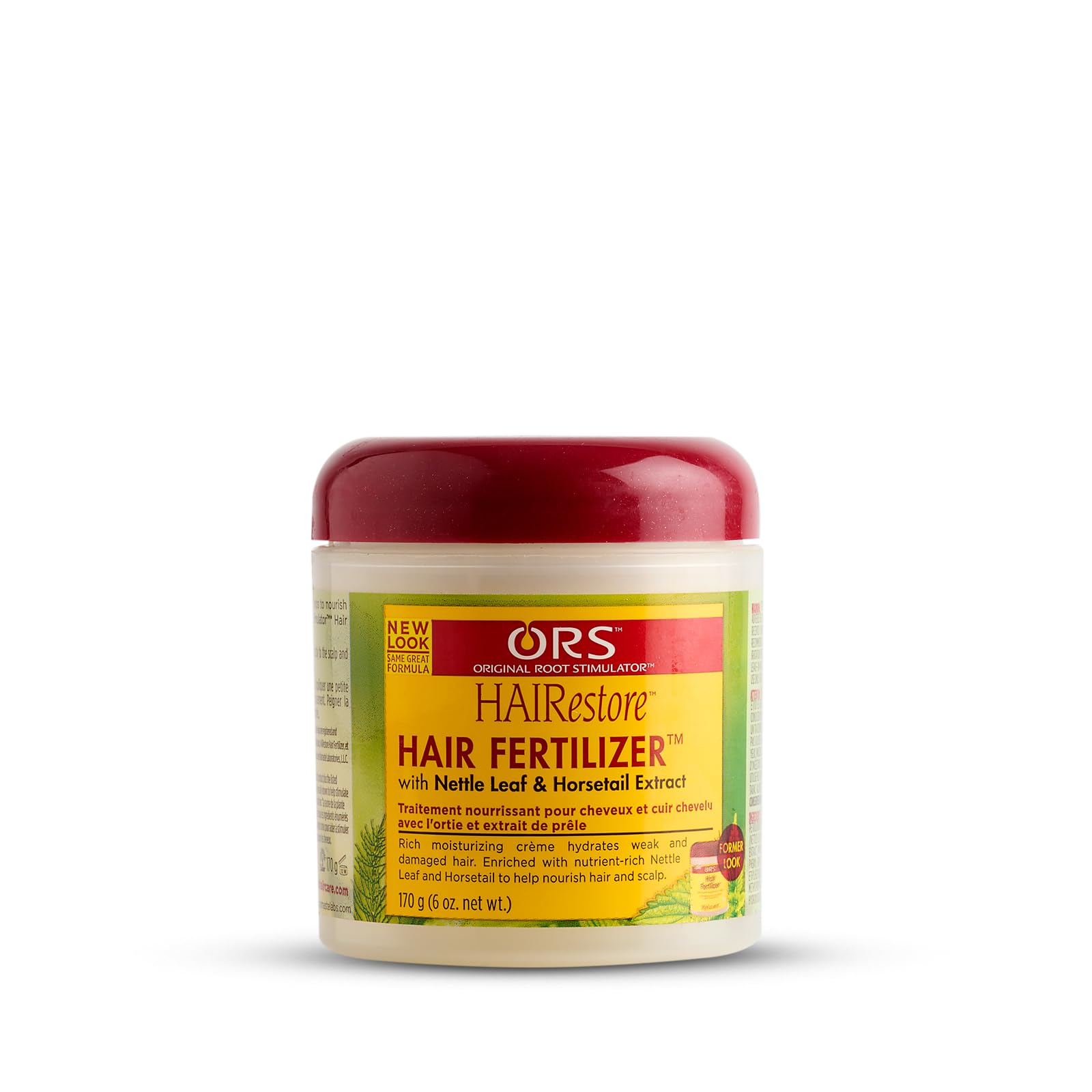 ORS jar front view showing label for easy identification and clear product benefits
