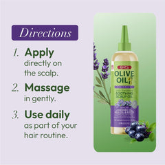 ORS key ingredients lavender acai biotin displayed for nourishment