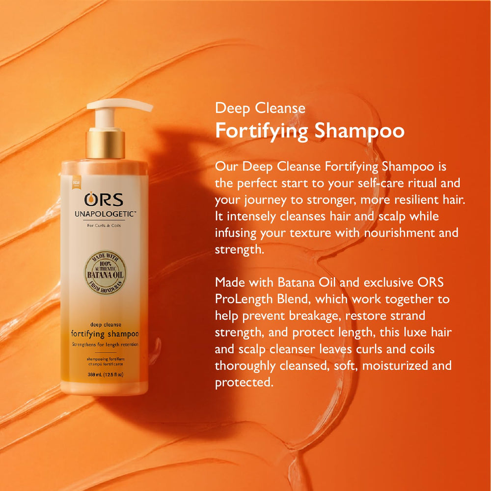 rich lather foam from ORS shampoo demonstrating deep-clean benefit