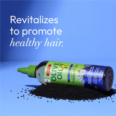 ORS oil applied on damp hair to aid detangling and smoothness