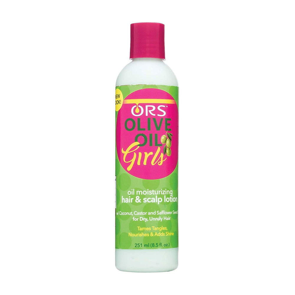 ORS Olive Oil Girls front bottle view showing nourishing moisturizing lotion