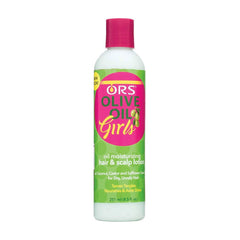 ORS Olive Oil Girls front bottle view showing nourishing moisturizing lotion