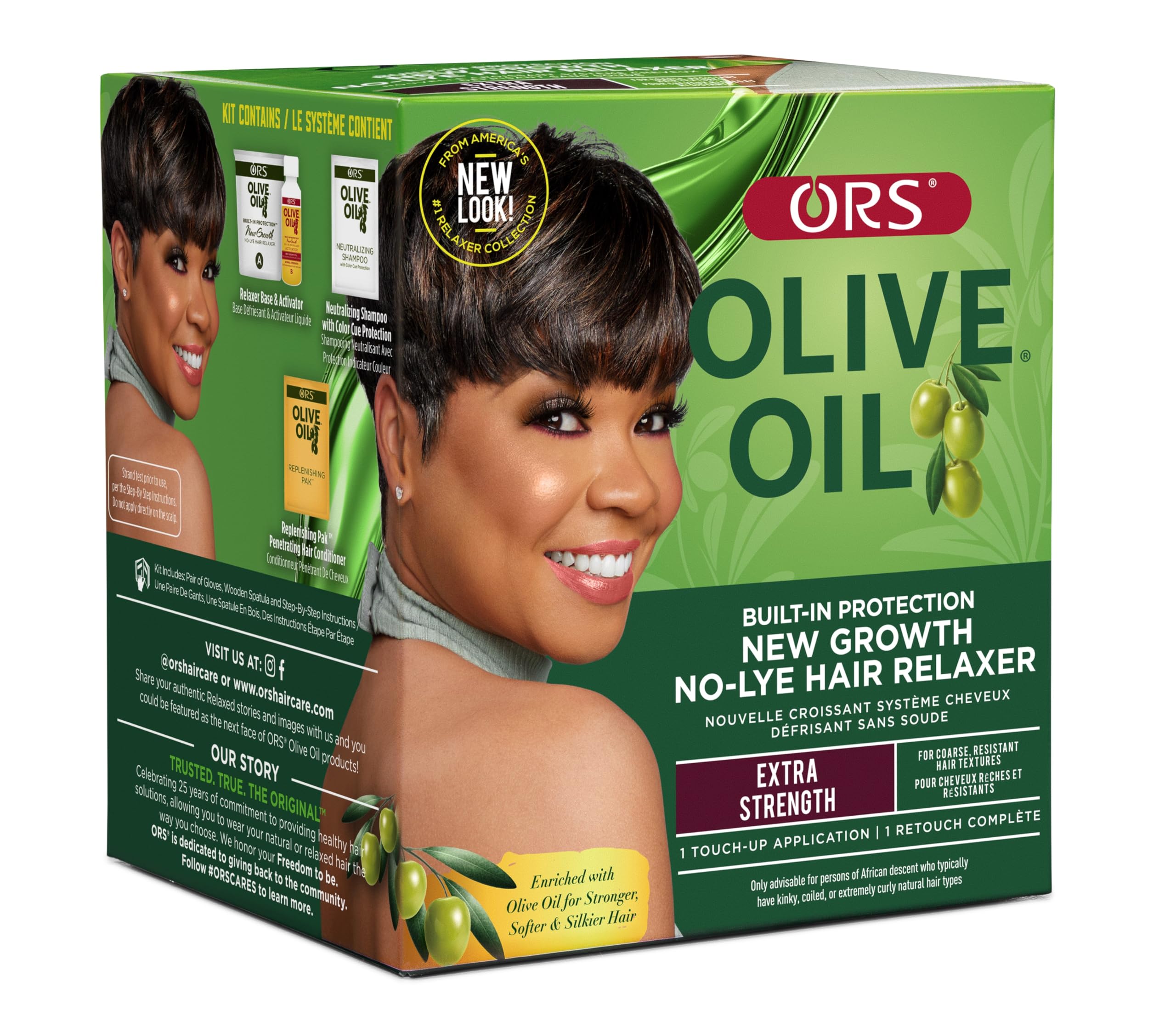 ORS extra strength relaxer front packaging showing compact kit and brand benefits