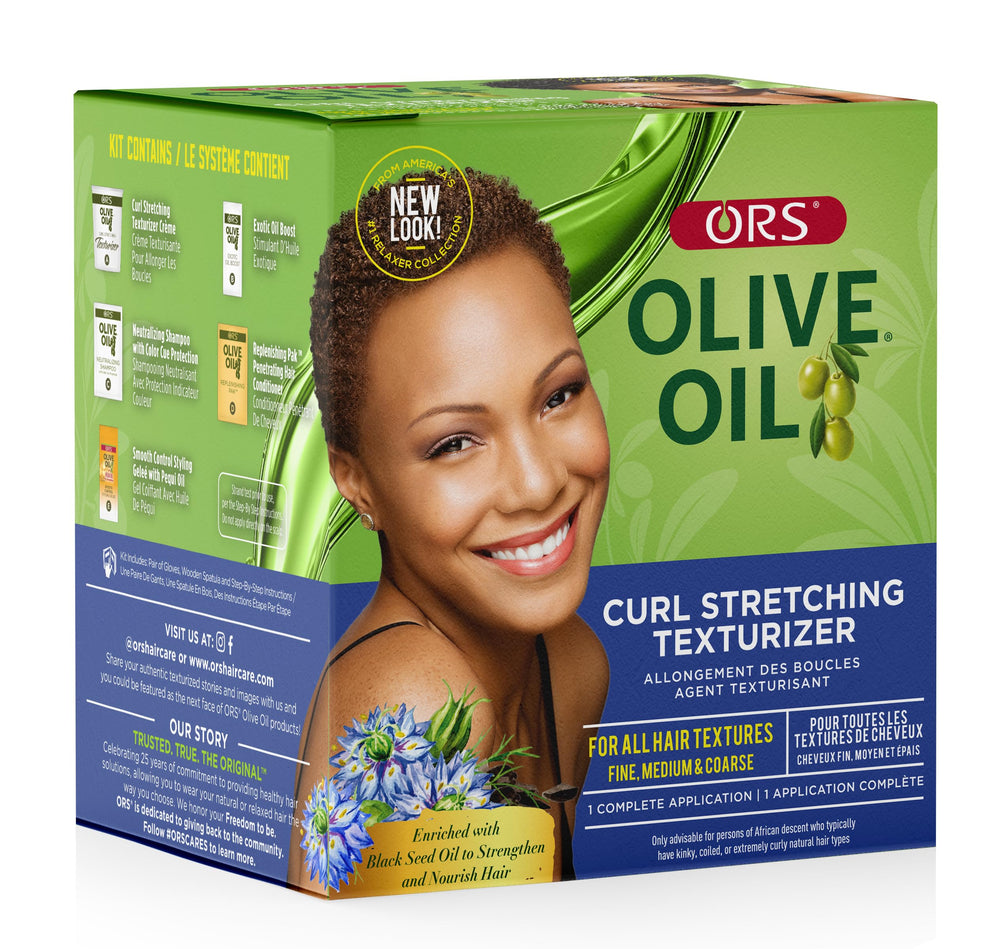 ORS applied on curly hair stretching and adding manageability