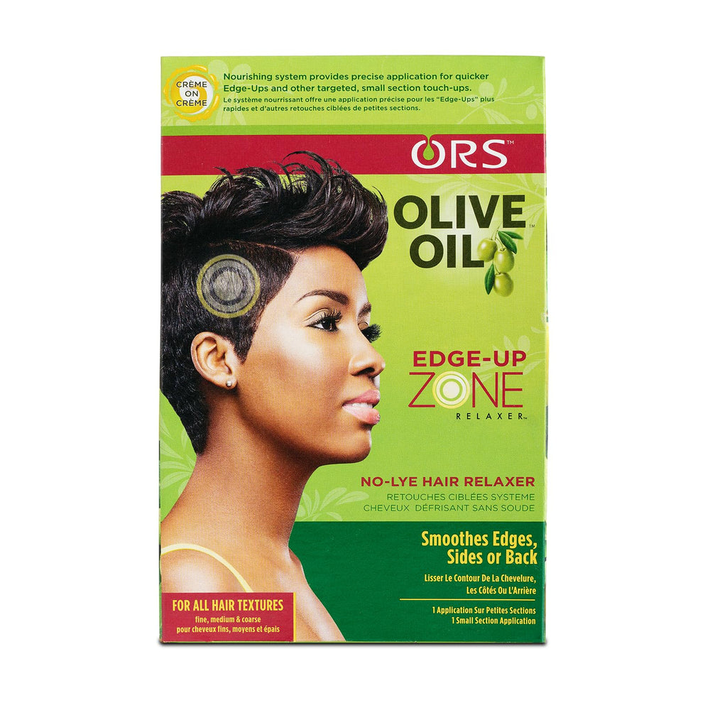 ORS Olive Oil Zone Relaxer Kit front packaging showing contents and branding for easy identification
