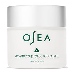 OSEA jar front view showing elegant label and clean design benefits