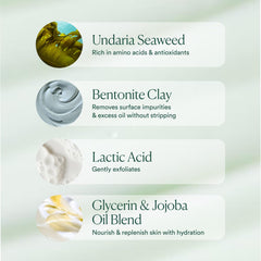 OSEA cleanser held in hand for size comparison and travel-friendly convenience
