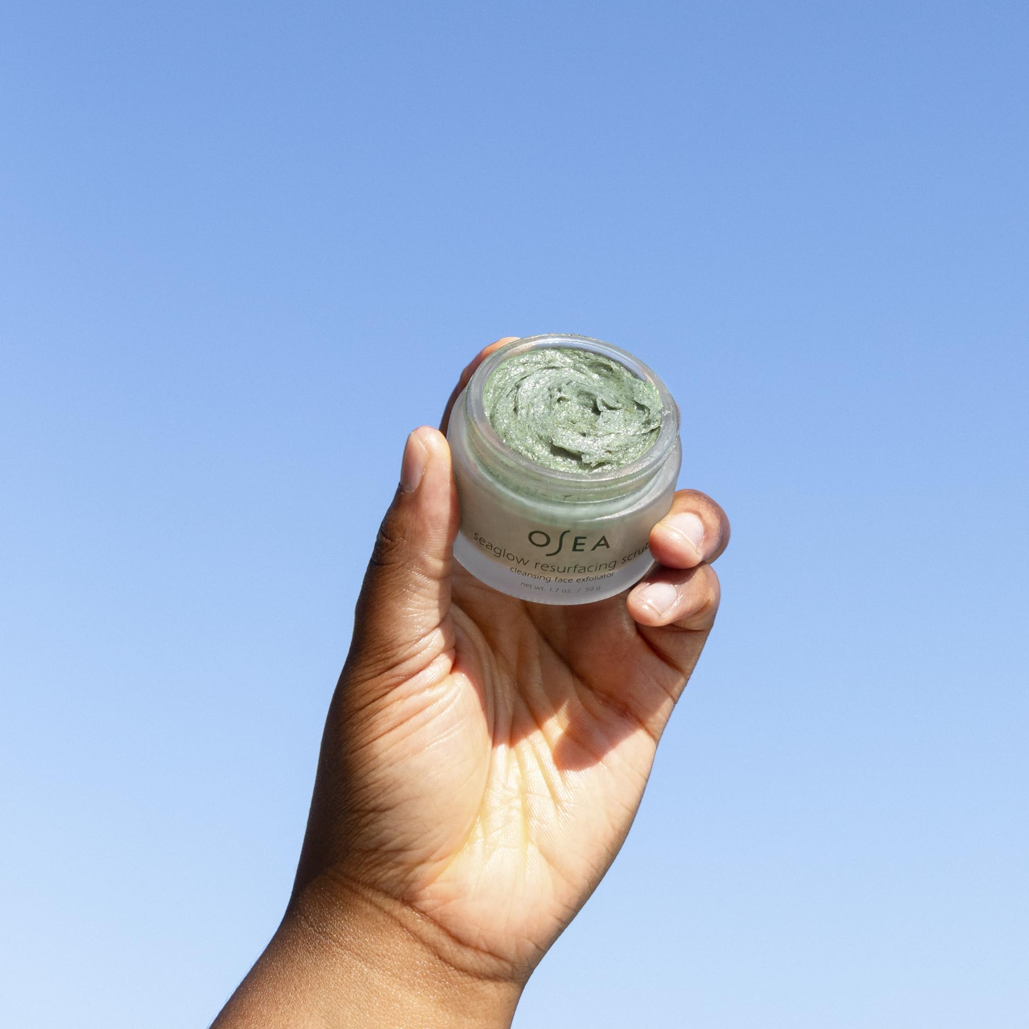 OSEA label detail with ingredient list to confirm clean, vegan formulation