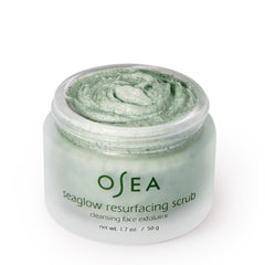OSEA open jar marshmallow texture illustrating gentle cleansing and glow