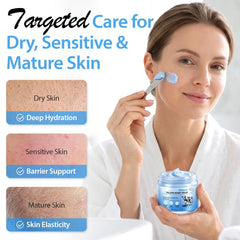 O.SECERT balm warmed on fingertips demonstrating easy spreadability and absorption