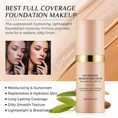 O.SECERT foundation close-up texture view highlighting lightweight, hydrating formula