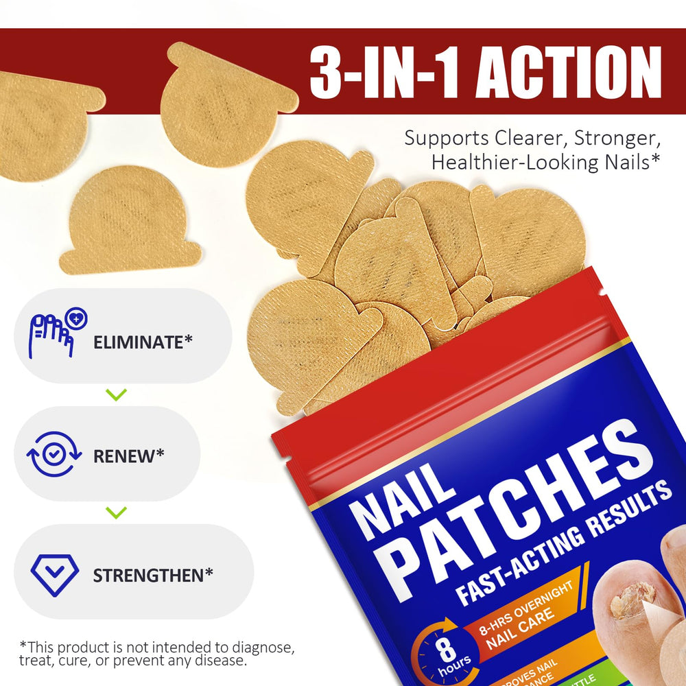 O.SECERT patch applied to toenail demonstrating improved appearance