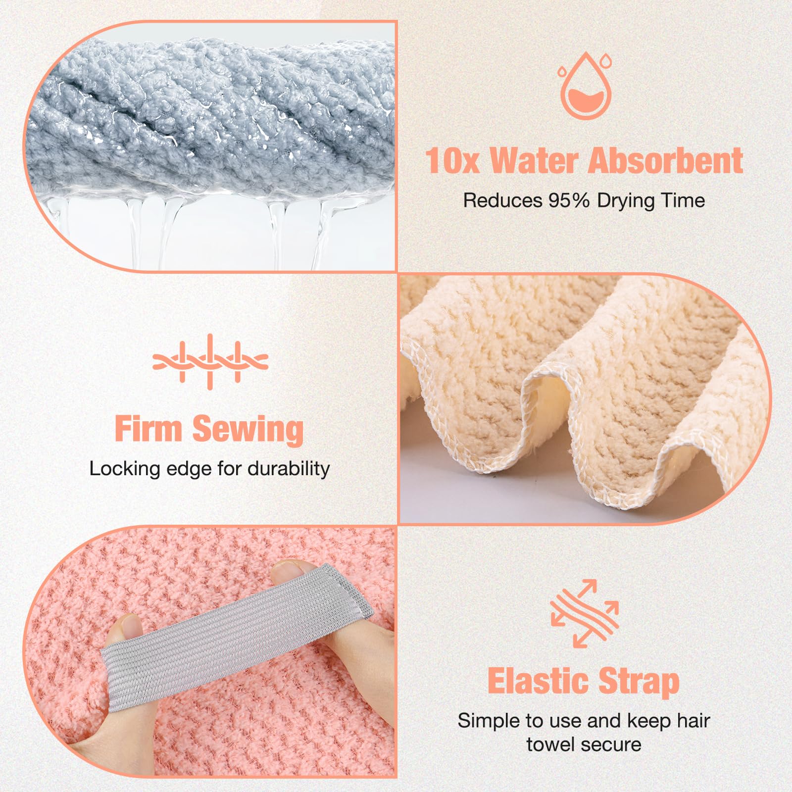 OSRPIEU towel wrapped on model showing hands-free convenience