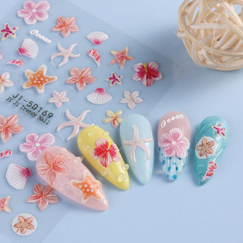 OSTTMA beach lifestyle manicure on model hands showing vacation-ready look benefit