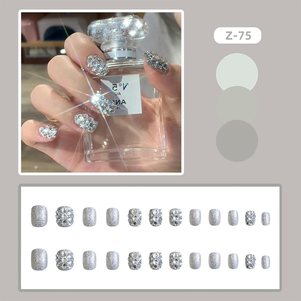 OSTTMA close-up of rhinestone gems highlighting sparkly texture and refined detail