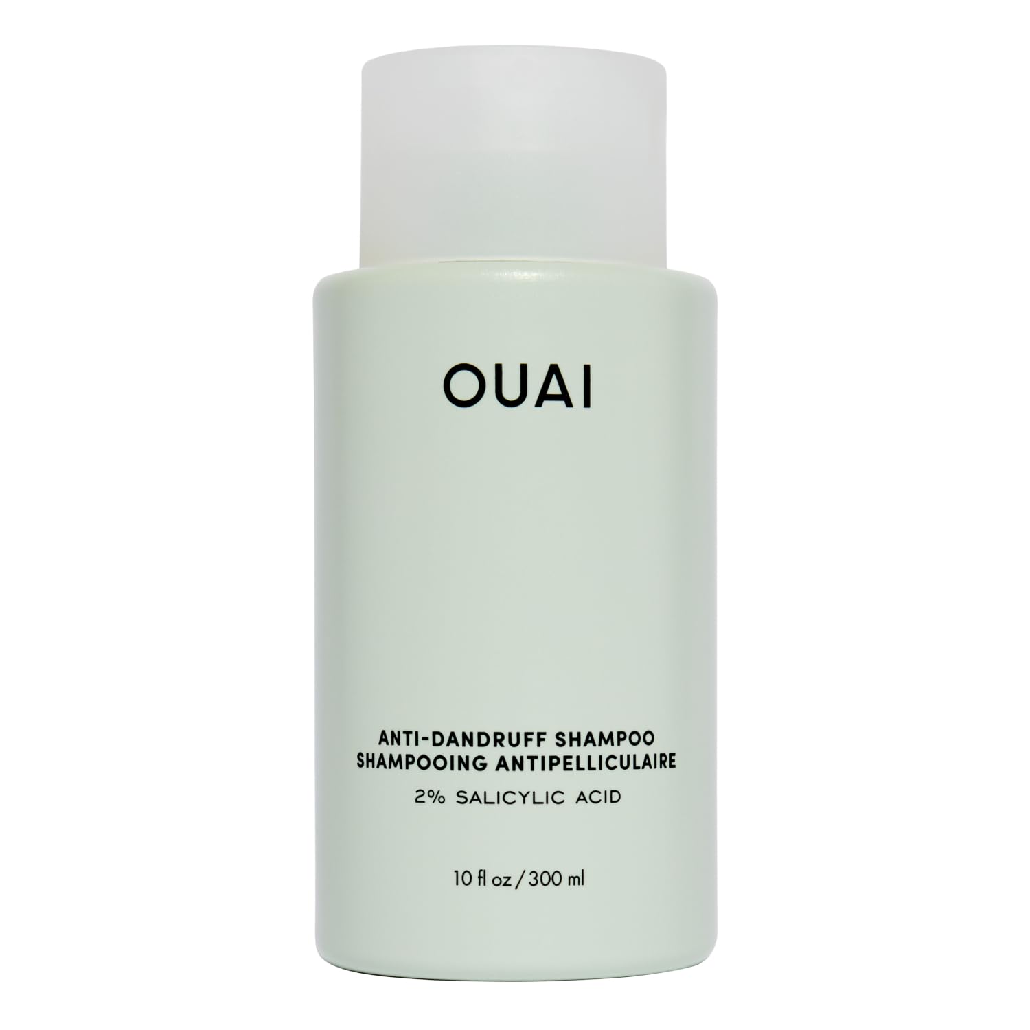 OUAI bottle front view showing clean design and product clarity