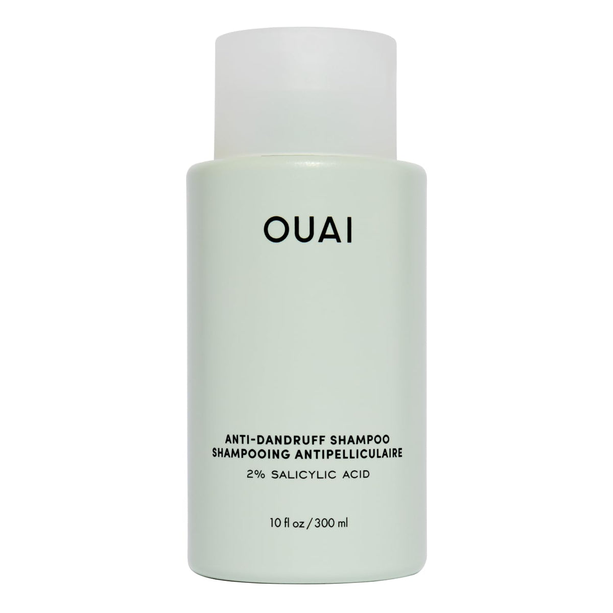 OUAI bottle front view showing clean design and product clarity